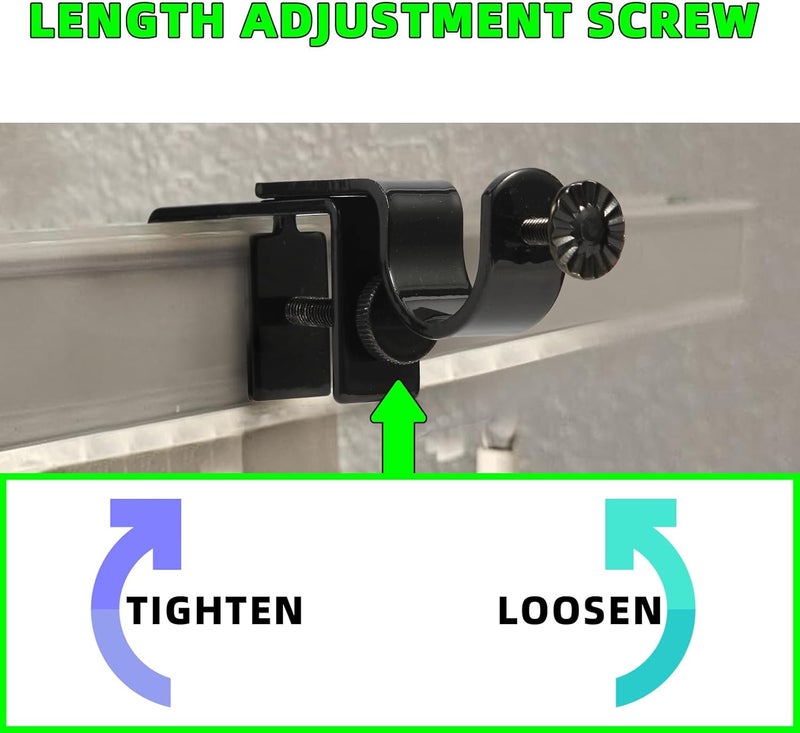 INSFITY Outside Mounted Blinds Curtain Rod Bracket Attachment No Drill No Tool Required Fit for 1.3-2 inches Rectangle Headrail (Patent Depending) - Image 3
